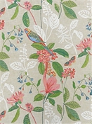 Parakeet Tropics Embroidery PK Lifestyles Fabric 